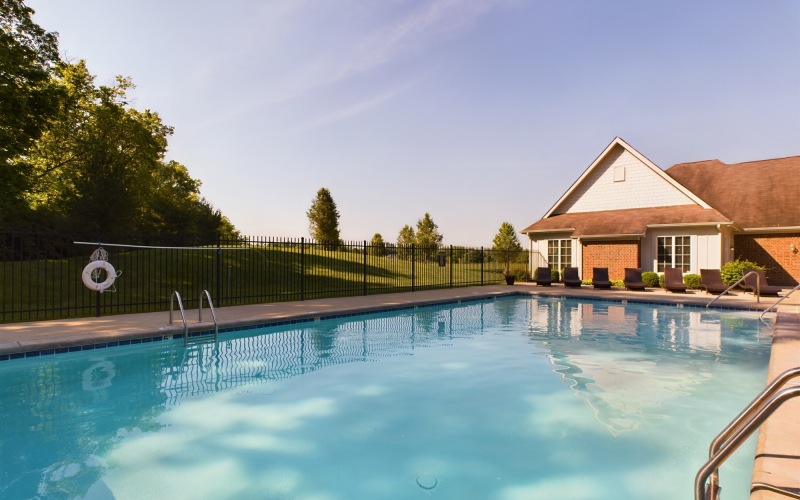 Lounge and enjoy our swimming pool Swimming pool behind community clubhouse
